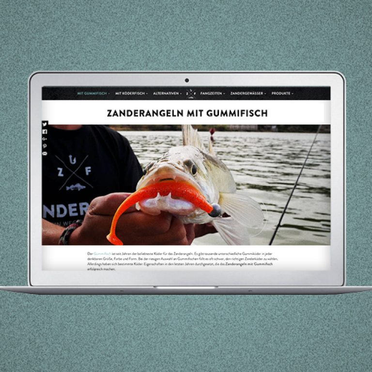 Zanderfang Webdesign Bildsprache Designagentur Köln