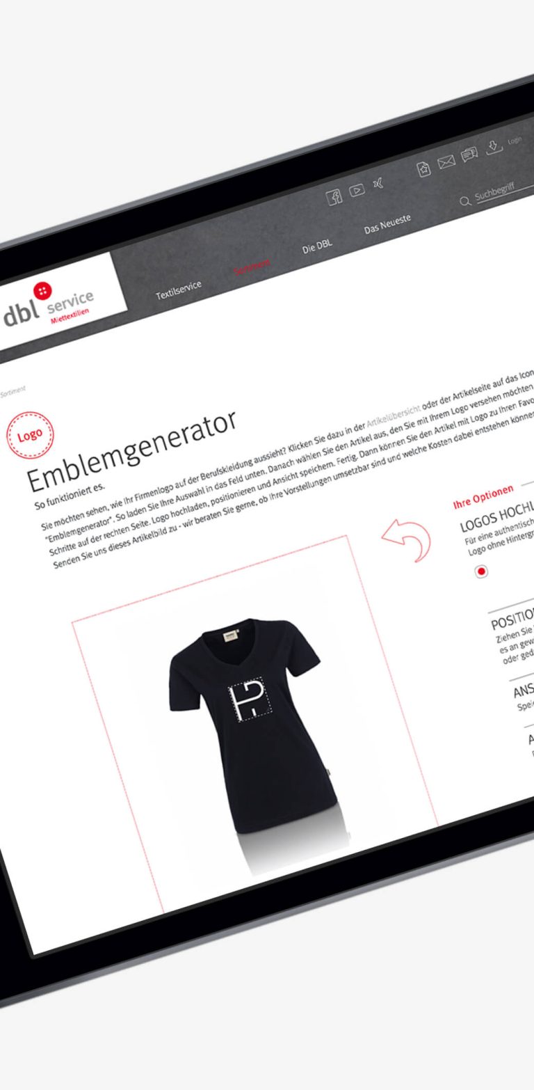 Online Portal Gestaltung